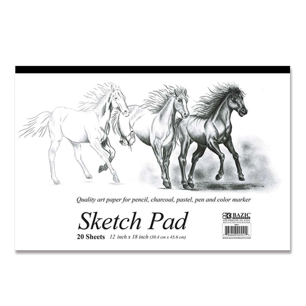 Art Pad Bundle 9x 12 White 4 Pack Sketch Drawing Paint Marker