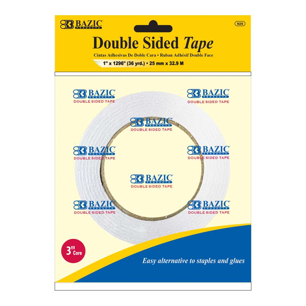 BAZIC Double Sided Foam Mounting Tape 1 X 200 - Bazicstore