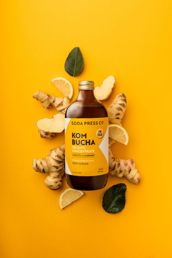 Zesty Ginger Kombucha Zesty Ginger Kombucha Soda Syrup