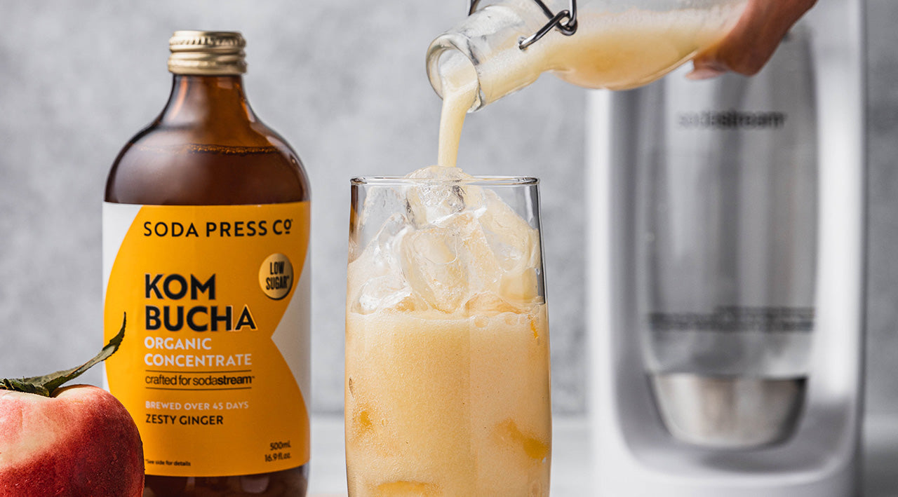 Soda Press Organic Zesty Ginger Kombucha - SodaStream Flavor