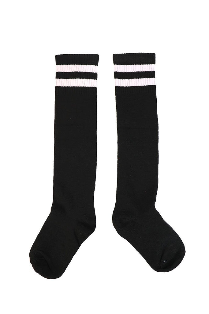 mid calf black socks