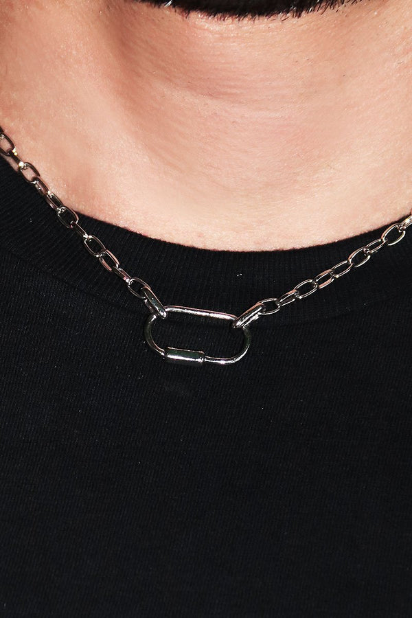 Oversize Acrylic Chain Necklace -Clear