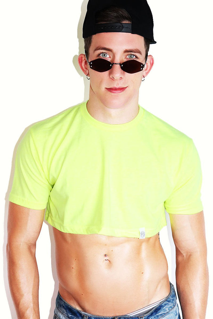 neon extreme crop top