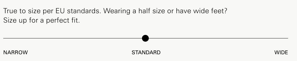 The Classic Combat - Visual Size Chart