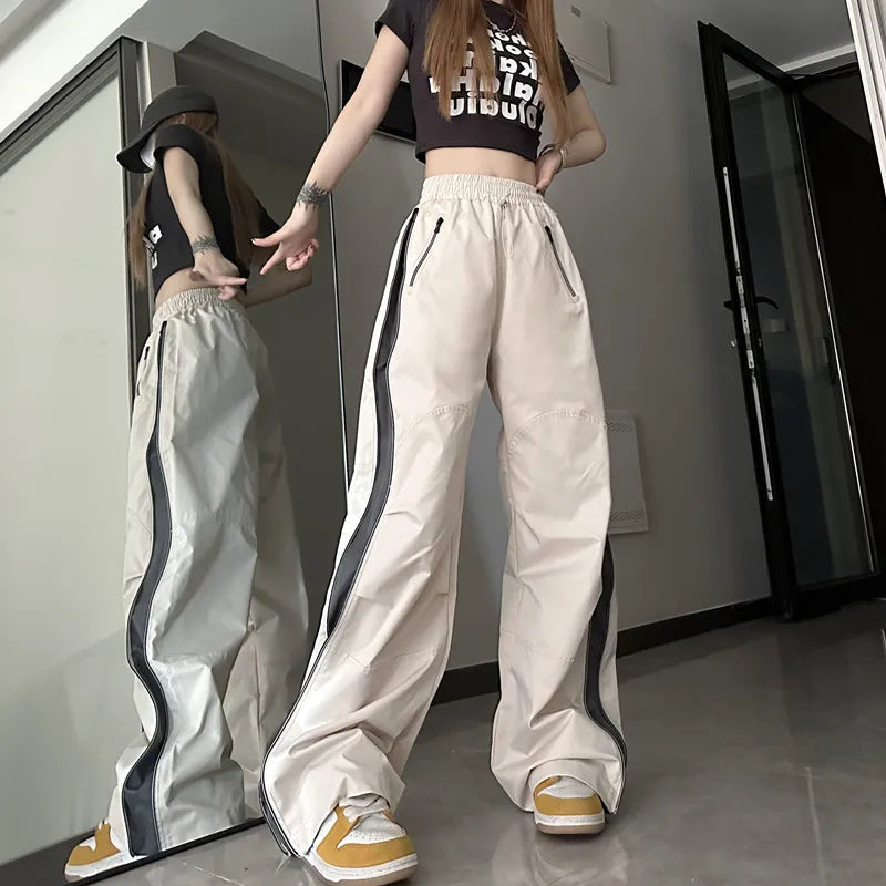 Korean hip hop techwear sweatpants for women - Image 4
