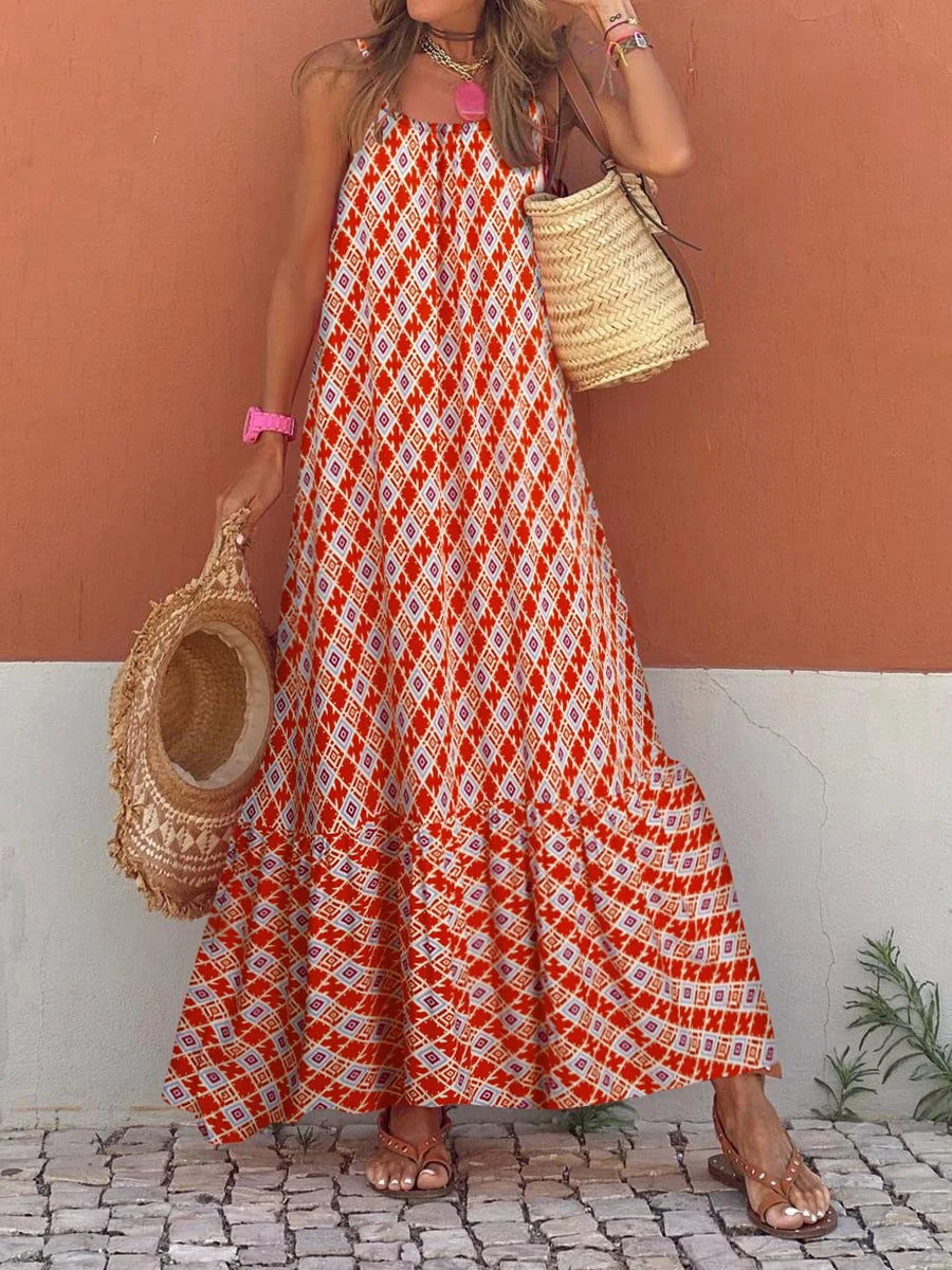 Boho Sleeveless Print Dress for Women: Casual, Summer, Streetwear - Image 10