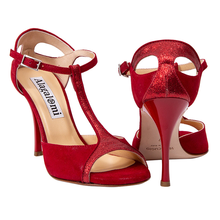 Italian Tango Shoes for Women: Zoe - Red by Alagalomi – Axis Tango
