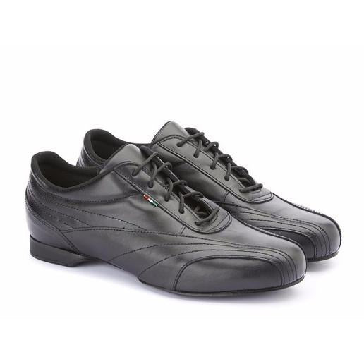 Retoucheren Betrokken rekken Italian Tango Shoes for Men: Sneakers - Black Leather by Monsieur Pivot –  Axis Tango