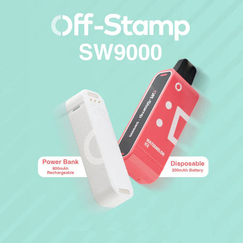 off stamp sw9000 new disposable vape battery pods