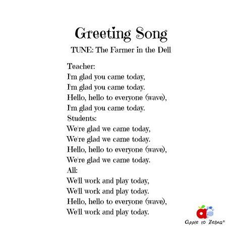 preschool song greeting song