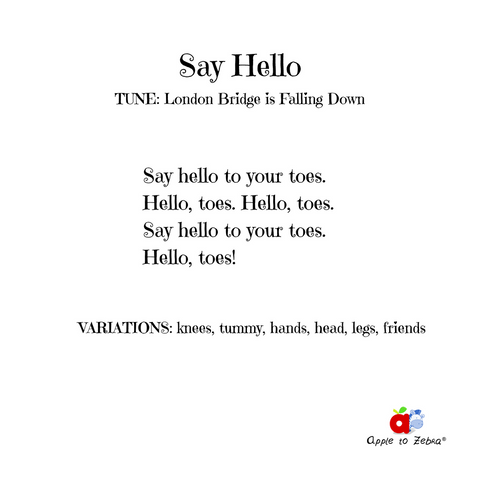 preschool song say hello