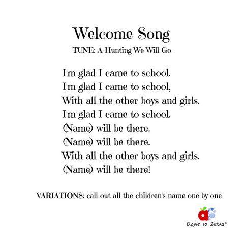 preschool song welcome song