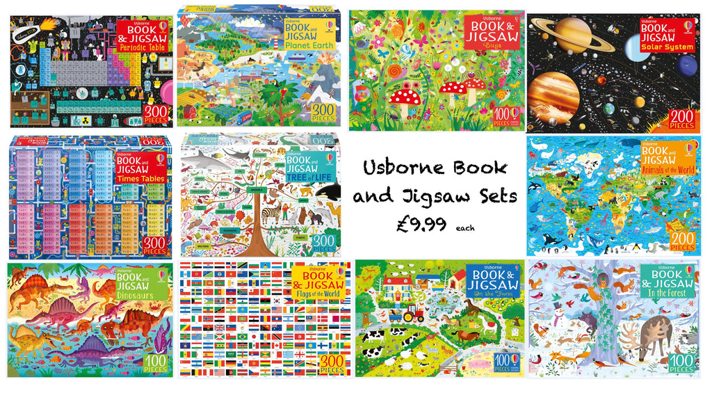 Selection of Usborne book and jigsaw sets
