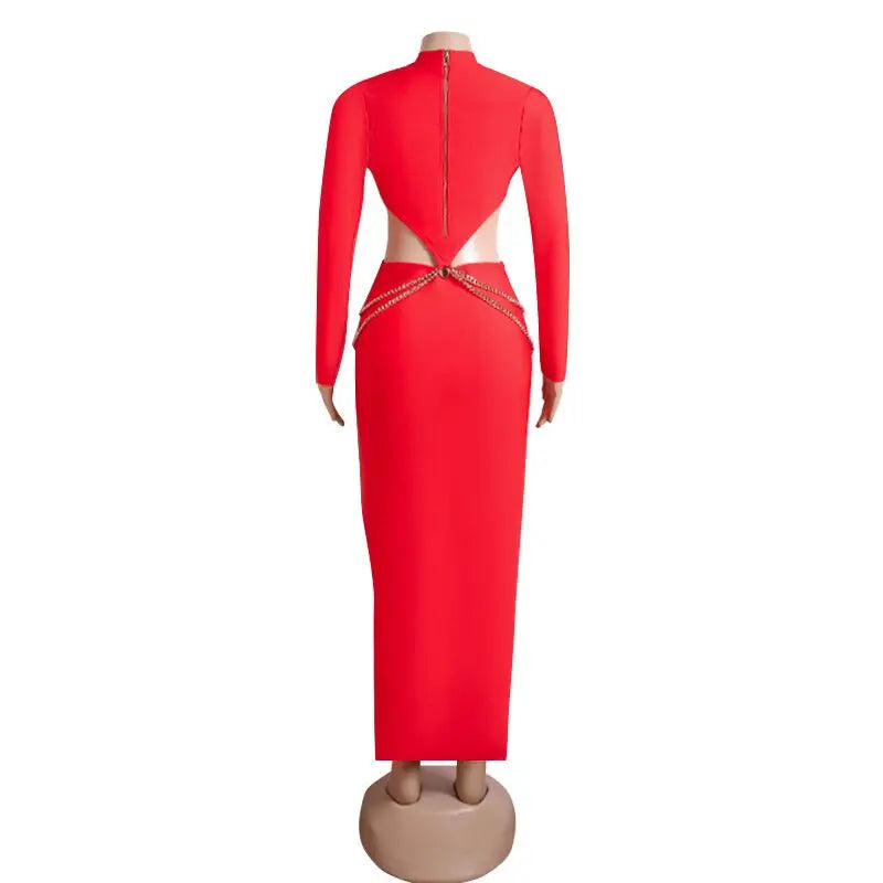 Sexy Deep V Neck Bodycon Bandage Dress for Evening Party - Image 7