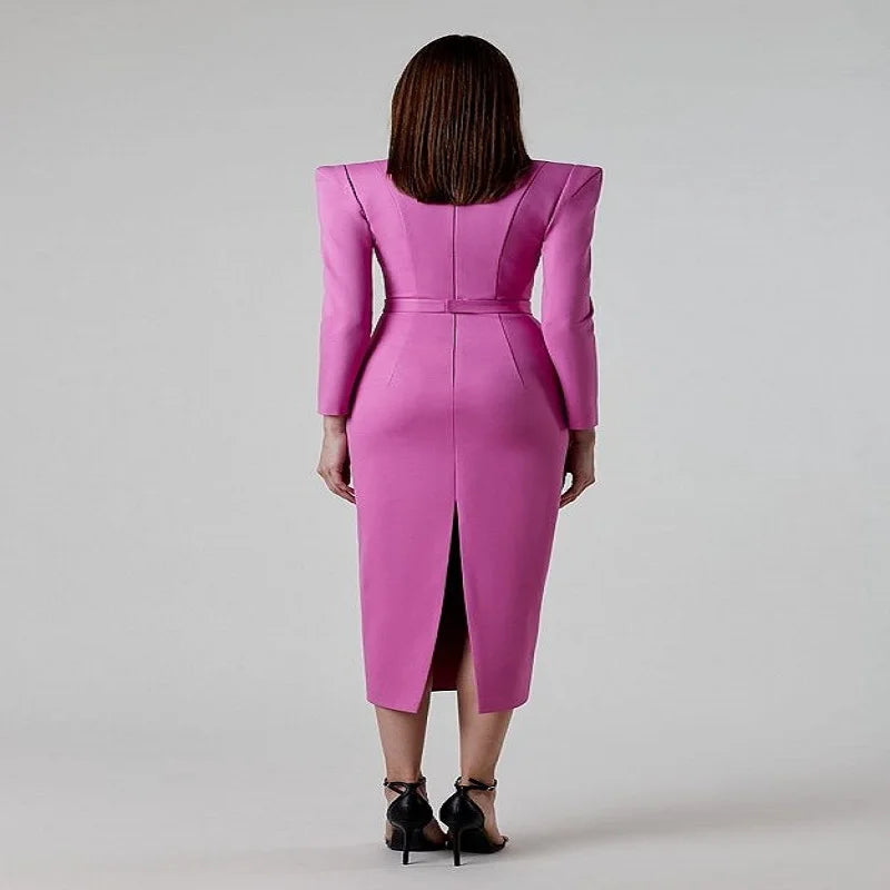 Cut Out Split Bodycon Dress for Evening Parties - Image 6