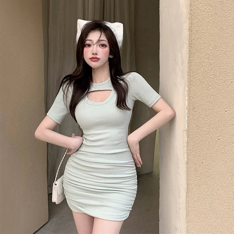 Korean Style Sexy Bodycon Mini Dress for Women - Image 6
