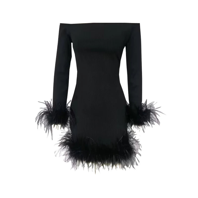 Off-The-Shoulder Bandage Dress: Fashionable & Sexy Women's Evening Attire - Image 3