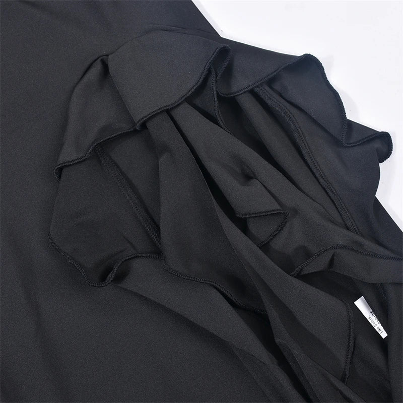 Strapless Ruffled Maxi Dress | Sexy Bodycon Club Party Dress - Image 8