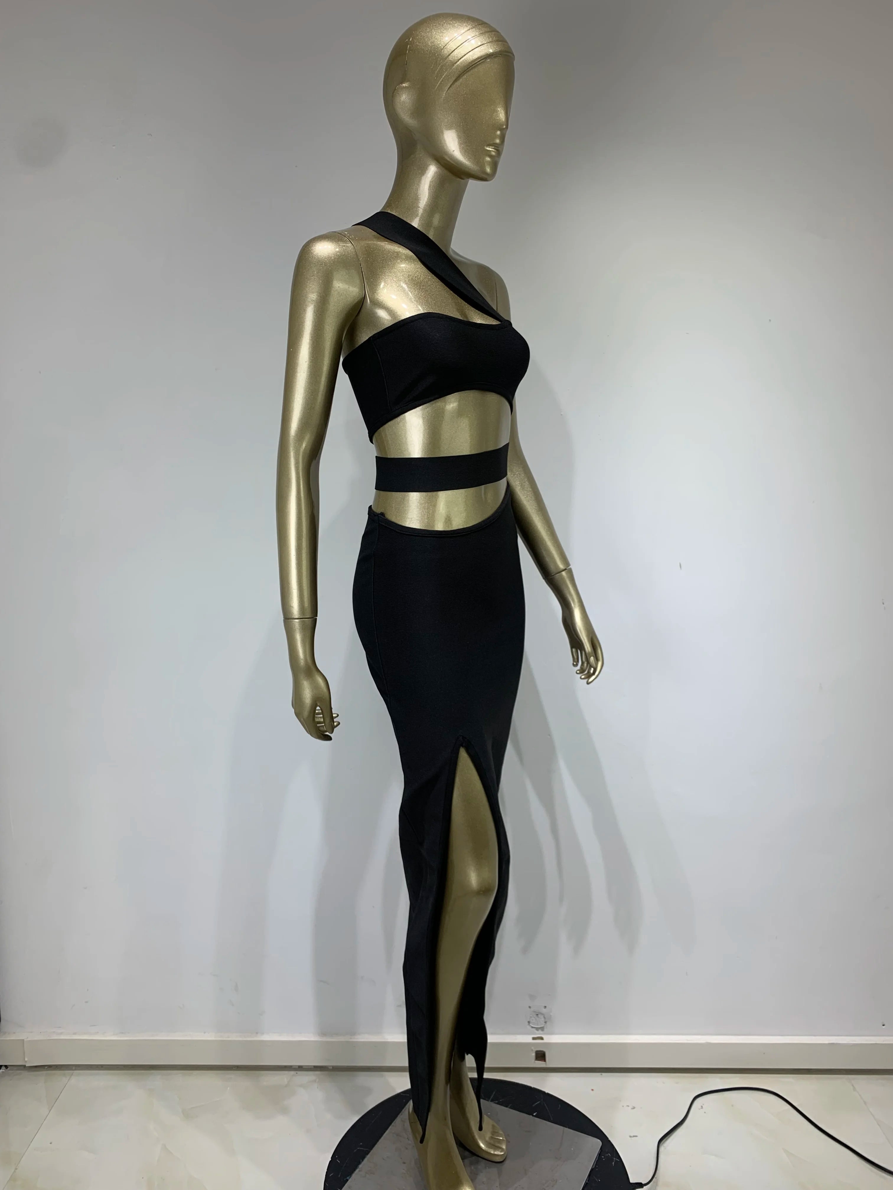 Black Cut Out Bodycon Bandage Dress: Sexy Evening Party Style - Image 5