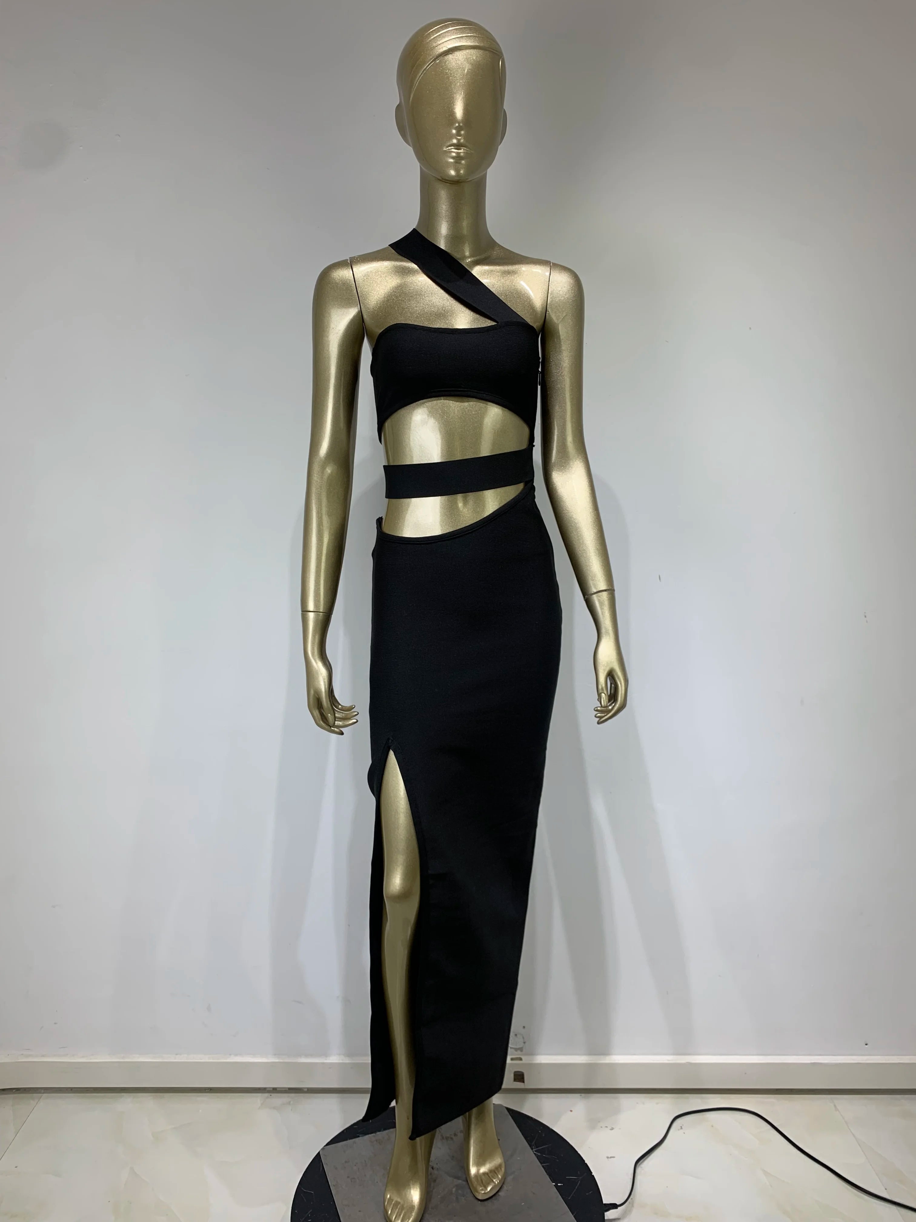 Black Cut Out Bodycon Bandage Dress: Sexy Evening Party Style - Image 4