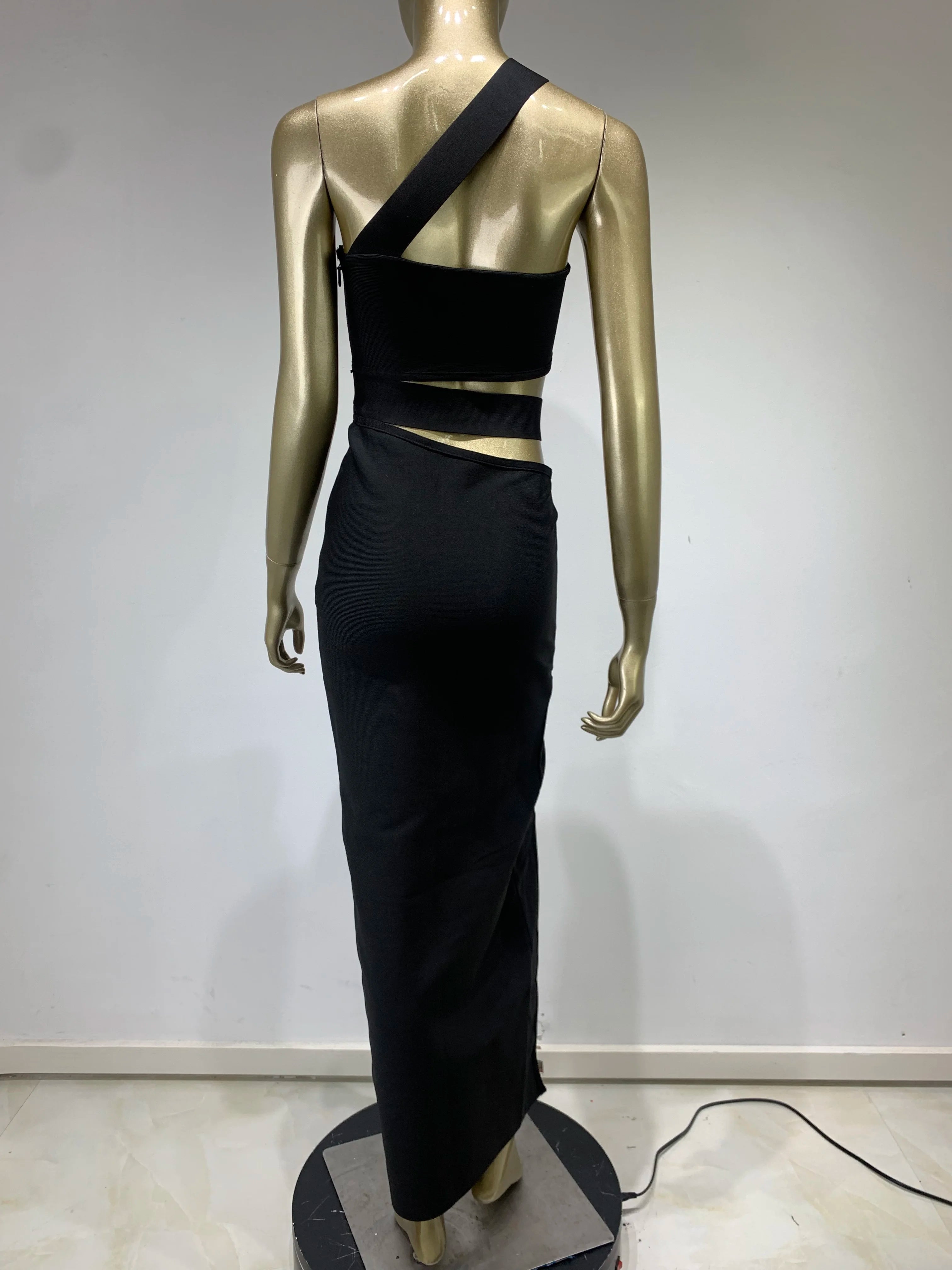 Black Cut Out Bodycon Bandage Dress: Sexy Evening Party Style - Image 6