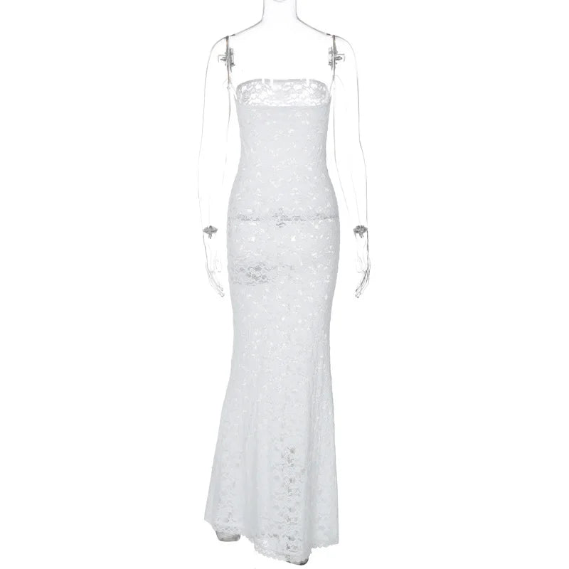 Women's Sheer Maxi Dress: Sexy Summer Strapless Bodycon Clubwear - Image 6