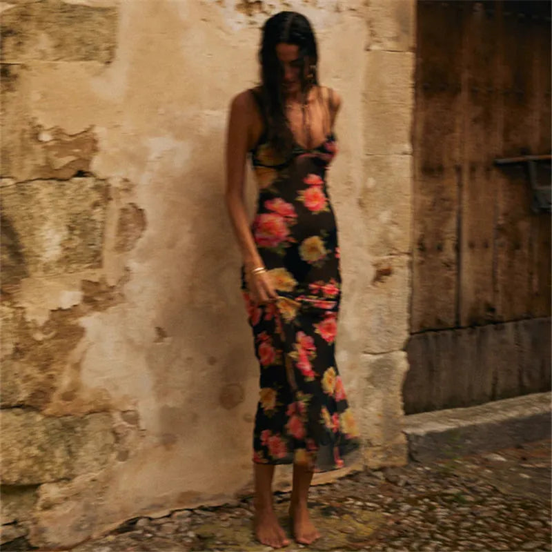 Floral Sleeveless Fairy Grunge Dress for Cocktail Beach Streetwear - Image 7