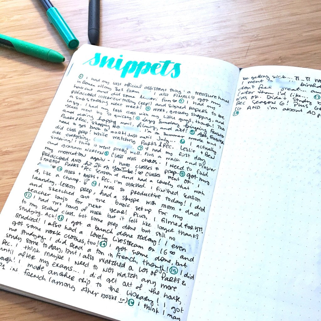 Bullet Journal Starter Kit - Slightly Sorted