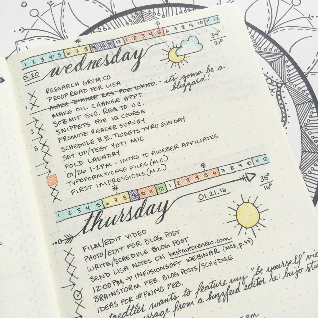 10 Tips To Help You Keep Up With Bullet Journaling Every Day