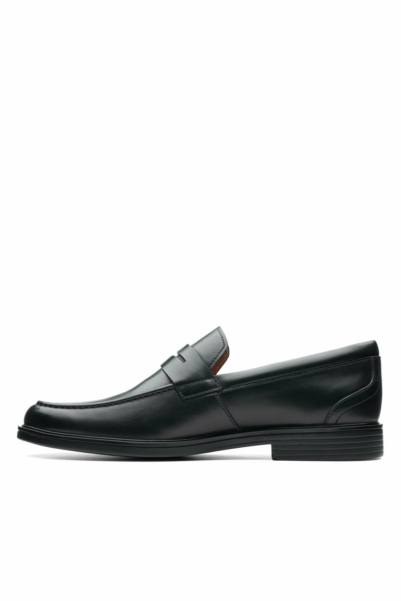 Clarks Un Aldric Step black leather - Meeks Shoes