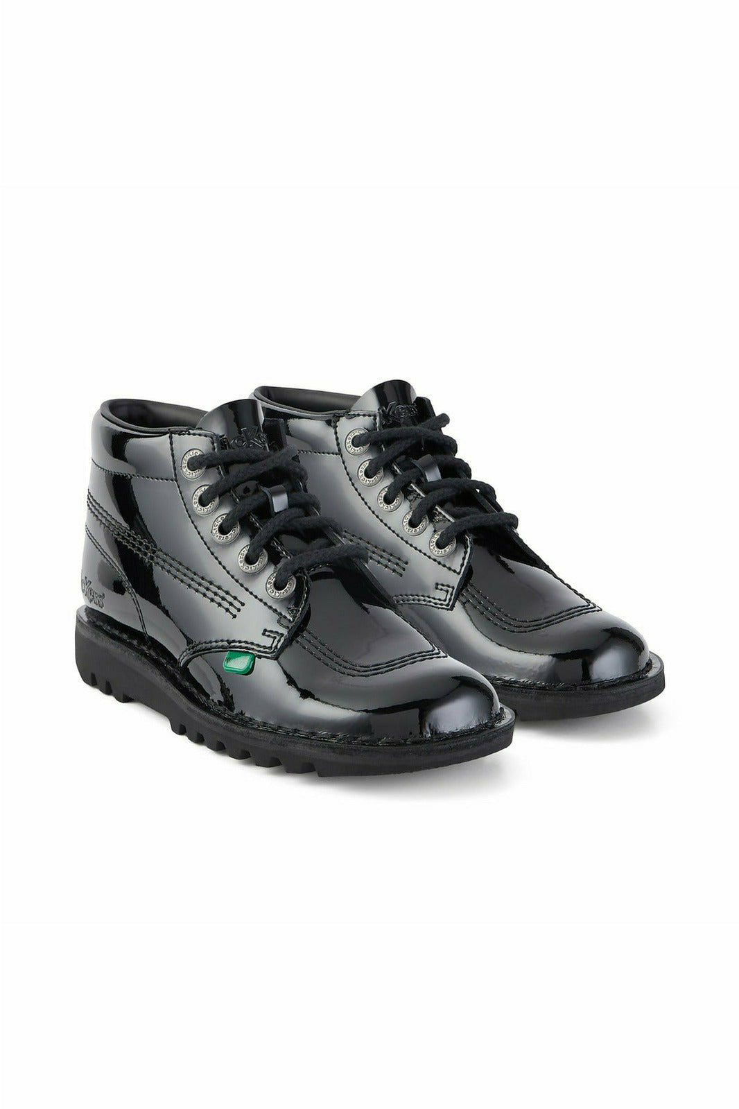 Blijven markering draagbaar Kickers Kick Hi Core Black Patent - Meeks Shoes