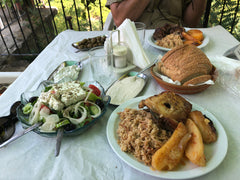 Souvla cooked on a Cyprus BBQ