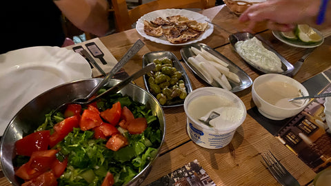 Cyprus BBQ - Traditional Greek Village salad and Dips