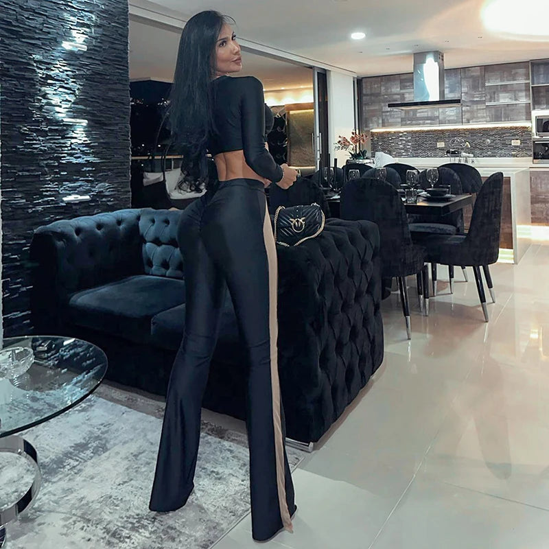 Luxury Gothic Flare Pants for Chic Women's Summer Wardrobe - Image 4