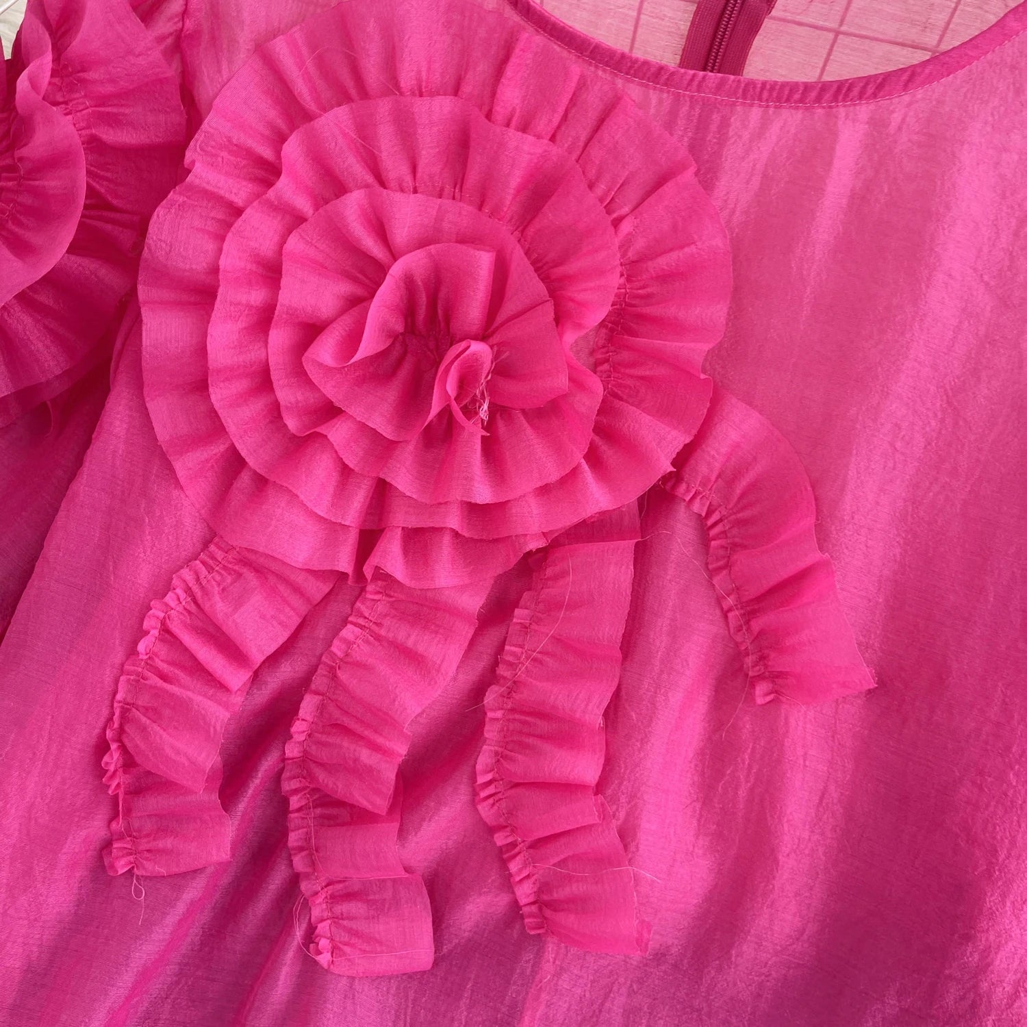 Women's Floral Puff Sleeve Chiffon Blouse for Summer Fashion - Image 8
