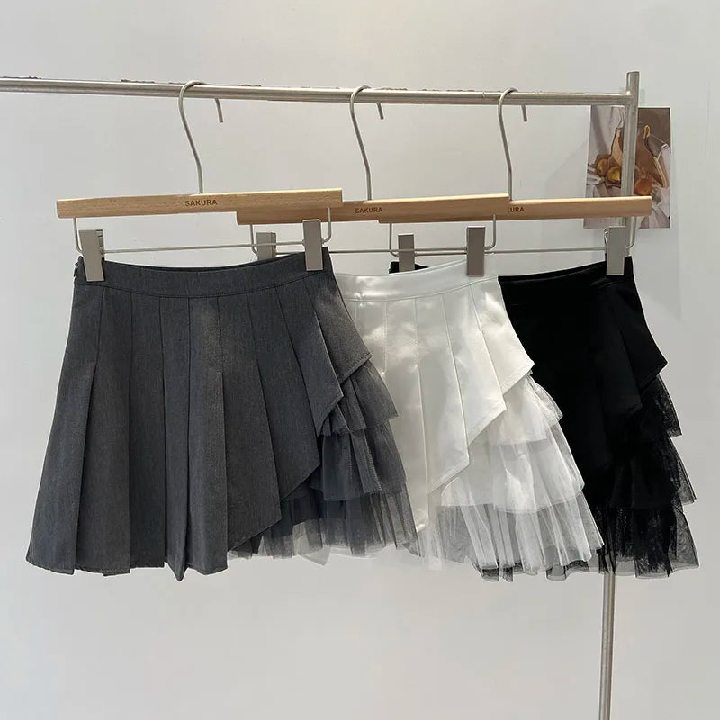 High Waist Women's A-line Pleated Skirt for Summer - Image 3