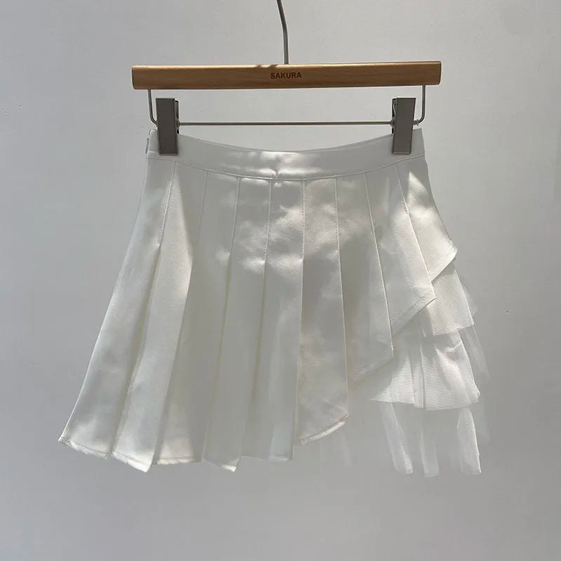 High Waist Women's A-line Pleated Skirt for Summer - Image 2