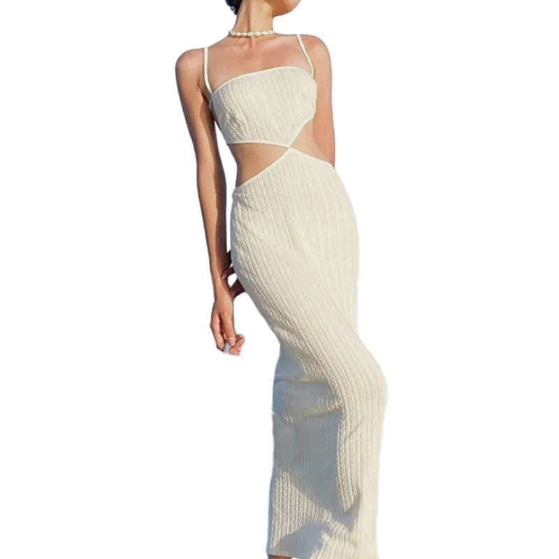 Women's Bodycon Evening Party Dress with Cutout Detail - Image 2
