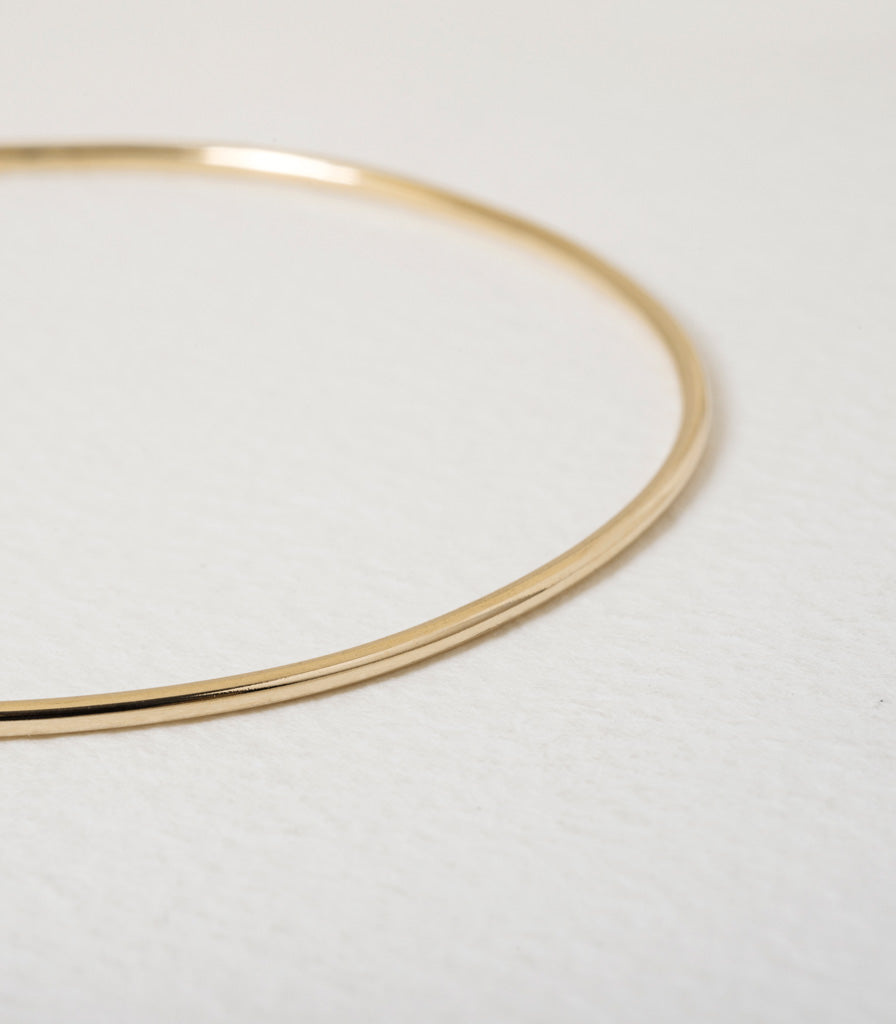 Oval Bangle | 14k gold bracelet | ATTIC | ATTIC