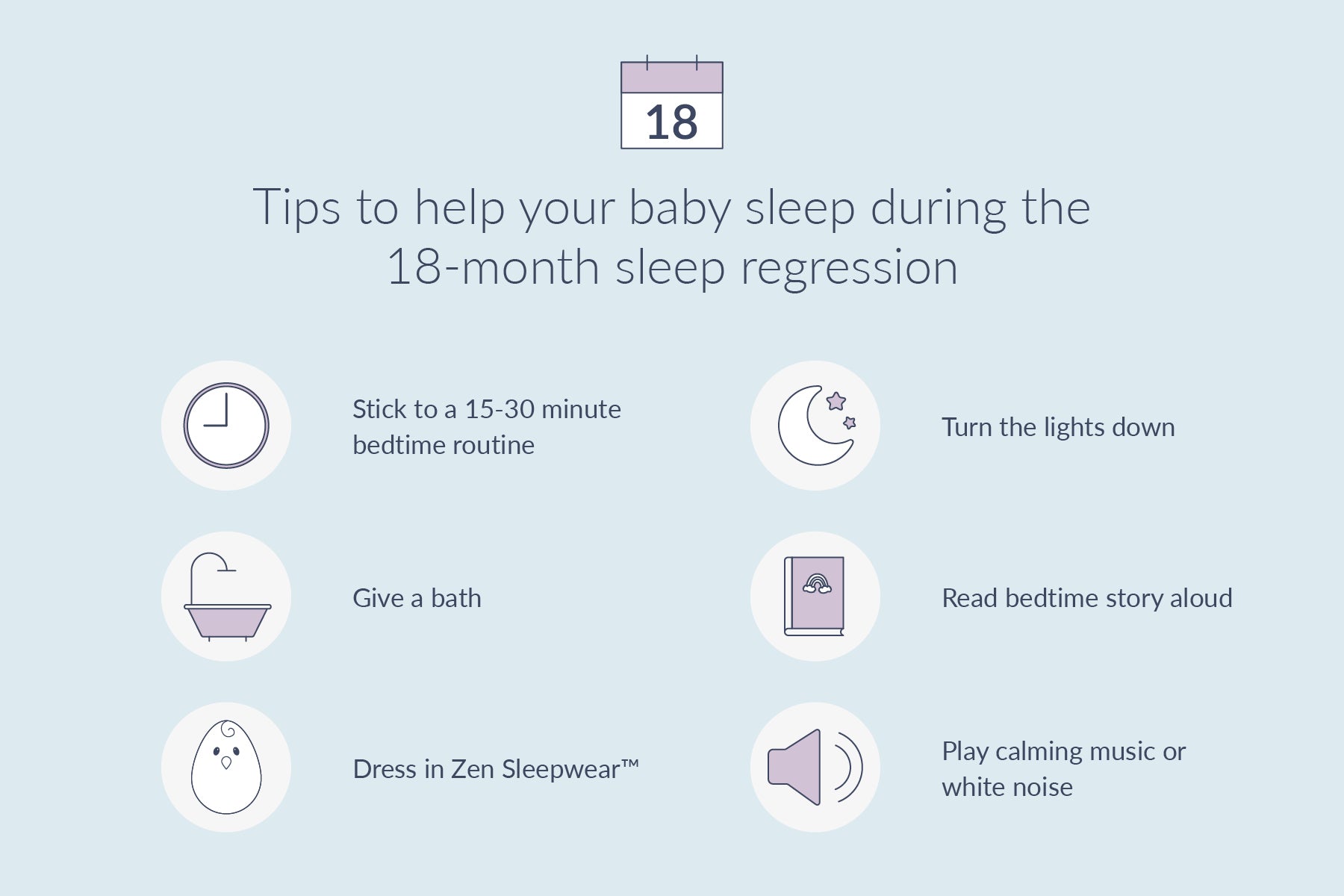 18 month sleep regression infographic