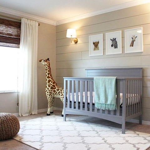 large stuffed giraffe nursery