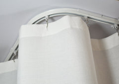 L shaped shower curtain track