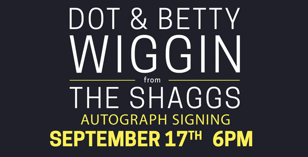 Dot Wiggin from The Shaggs Autographed Signing - September 17th