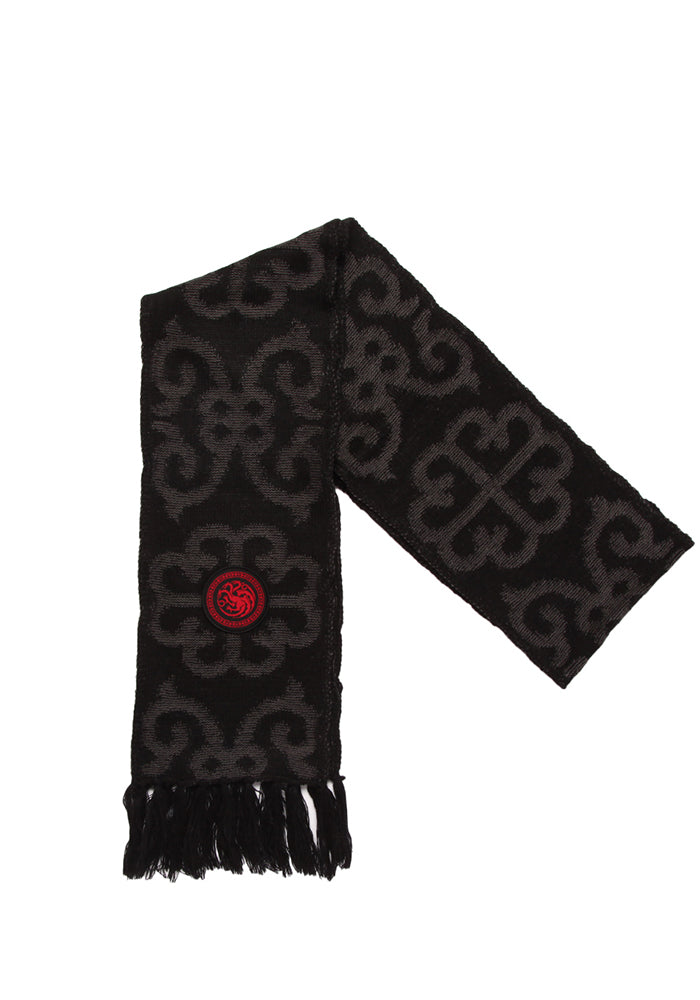 Game Of Thrones House Targaryen Sigil Knit Scarf Newbury Comics