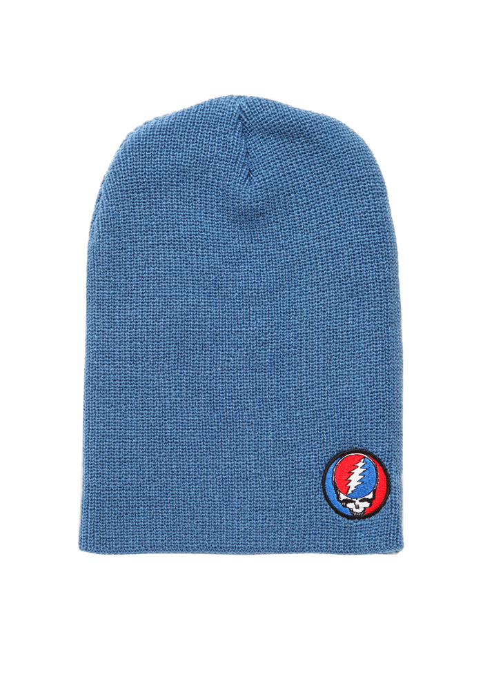 Grateful Dead Steal Your Face Lightning Skull Patch Beanie Newbury Comics