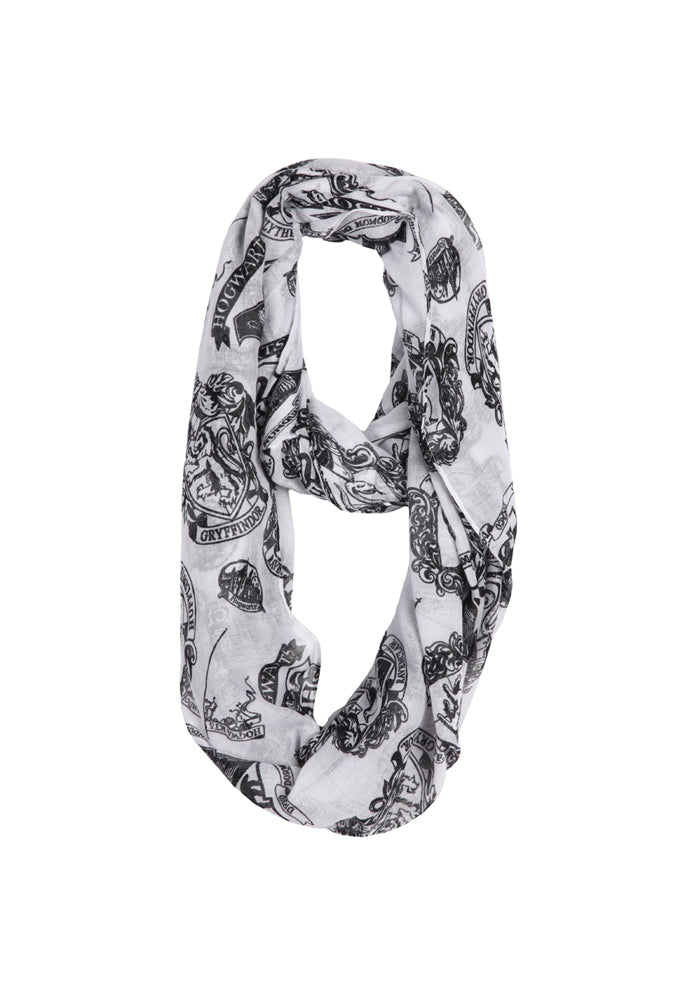 black and white scarf