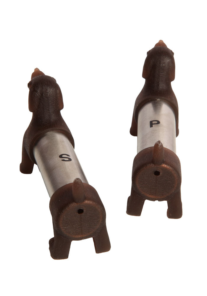 dachshund salt and pepper shakers