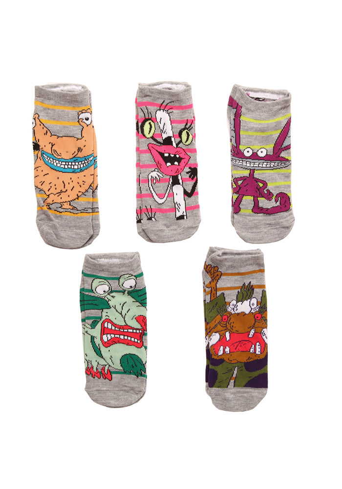 Nicktoons ahh Real Monsters Characters Low Cut Socks 5 Pack Newbury Comics