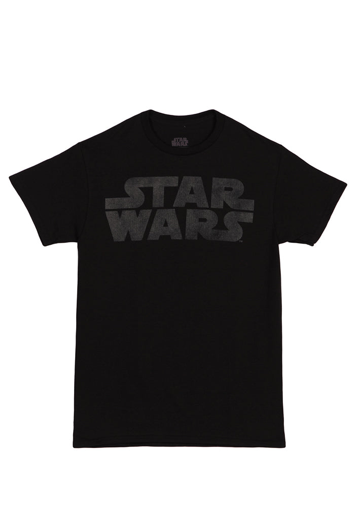 Star Wars Star Wars Logo Black On Black T Shirt Newbury Comics