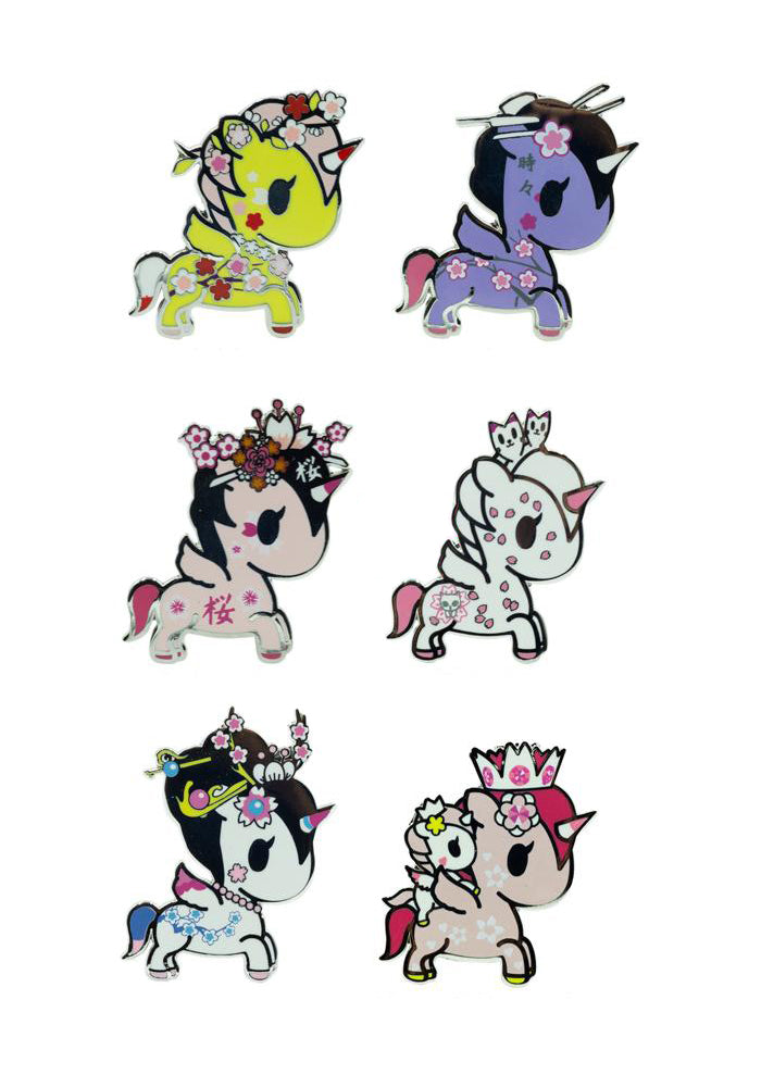 Tokidoki Unicorno Cherry Blossom Enamel Pin Blind Box Newbury Comics